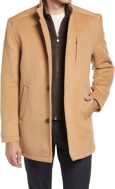 camel car coat men.